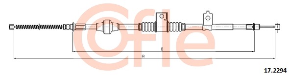 Cablu, frana de parcare 17.2294 COFLE