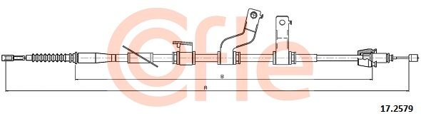 Cablu, frana de parcare 17.2579 COFLE