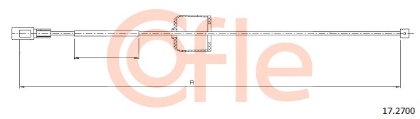 Cablu, frana de parcare 17.2700 COFLE