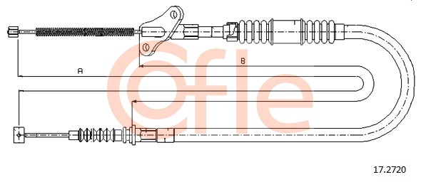 Cablu, frana de parcare 17.2720 COFLE