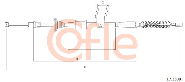 Cablu, frana de parcare 17.3508 COFLE