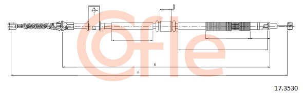 Cablu, frana de parcare 17.3530 COFLE