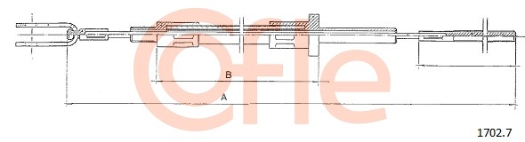Cablu ambreiaj 1702.7 COFLE