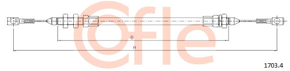 Cablu acceleratie 1703.4 COFLE