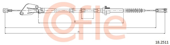 Cablu ambreiaj 18.2511 COFLE