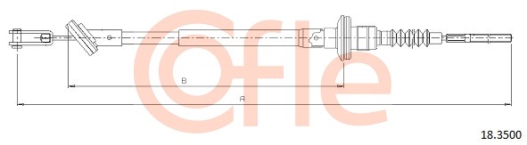 Cablu ambreiaj 18.3500 COFLE