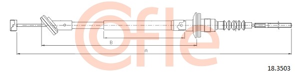 Cablu ambreiaj 18.3503 COFLE