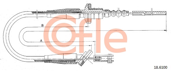 Cablu ambreiaj 18.6100 COFLE