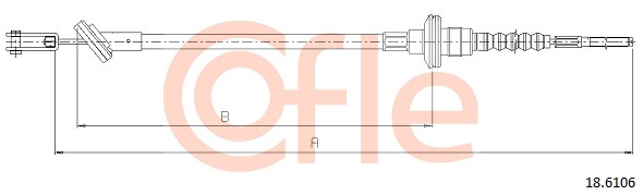 Cablu ambreiaj 18.6106 COFLE