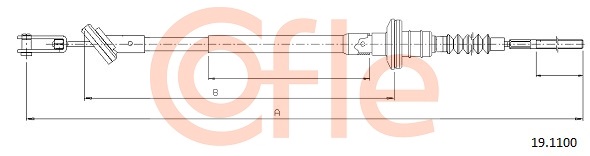 Cablu ambreiaj 19.1100 COFLE