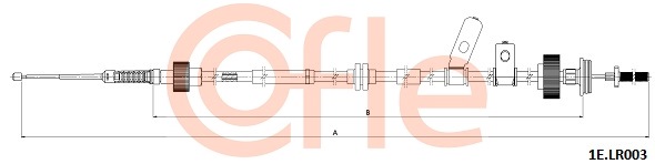 Cablu, frana de parcare 1E.LR003 COFLE