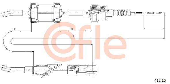 Cablu ambreiaj 412.10 COFLE