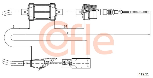 Cablu ambreiaj 412.11 COFLE