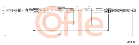 Cablu, frana de parcare 461.8 COFLE