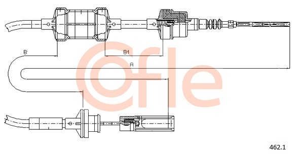 Cablu ambreiaj 462.1 COFLE