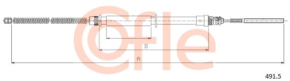 Cablu, frana de parcare 491.5 COFLE