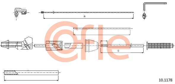 Cablu acceleratie 92.10.1178 COFLE