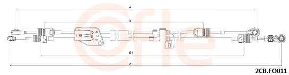 Cablu,transmisie manuala 92.2CB.FO011 COFLE