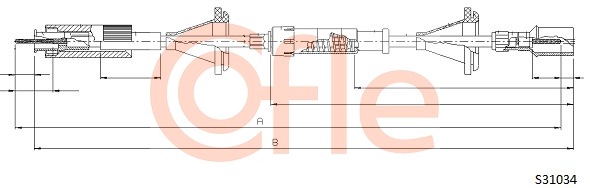 Arbore tahometru S31034 COFLE