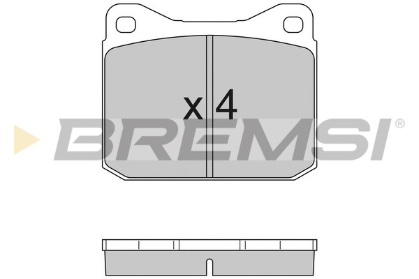 Set placute frana,frana disc BP2097 BREMSI