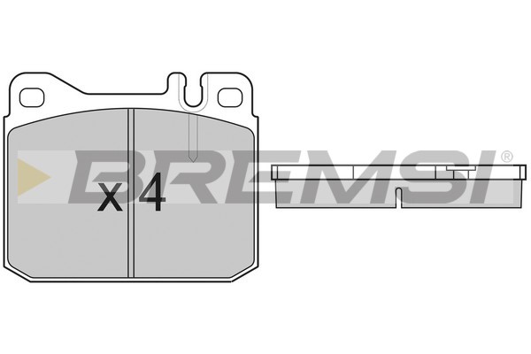 Set placute frana,frana disc BP2108 BREMSI