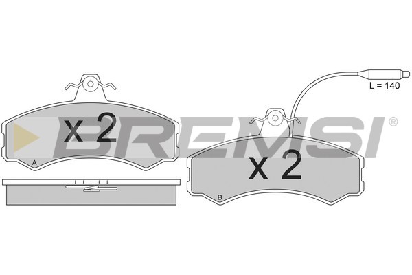 Set placute frana,frana disc BP2196 BREMSI