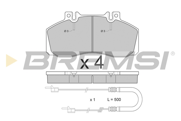 Set placute frana,frana disc BP2409 BREMSI
