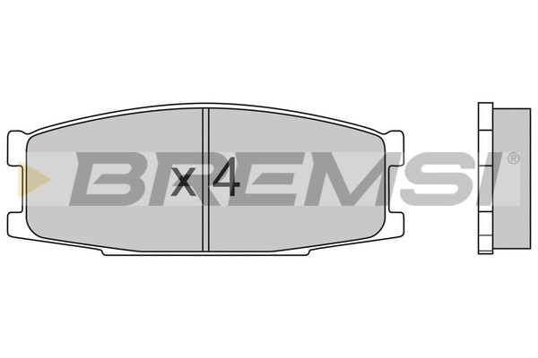 Set placute frana,frana disc BP2434 BREMSI