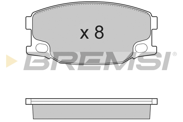 Set placute frana,frana disc BP3318 BREMSI