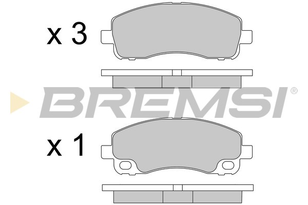 Set placute frana,frana disc BP3582 BREMSI