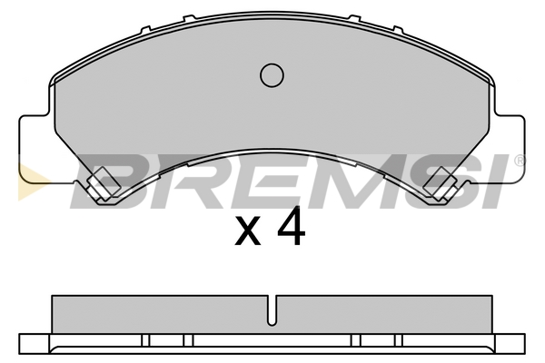 Set placute frana,frana disc BP3650 BREMSI