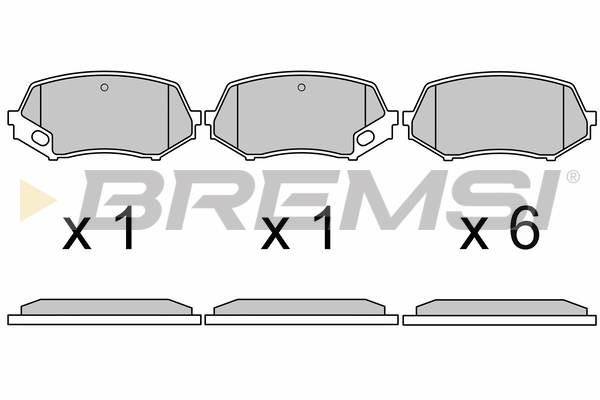 Set placute frana,frana disc BP3669 BREMSI