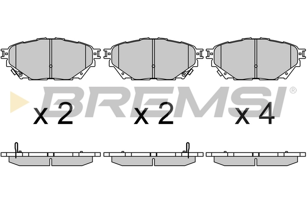 Set placute frana,frana disc BP3685 BREMSI