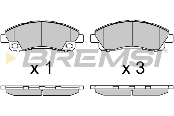 Set placute frana,frana disc BP3718 BREMSI