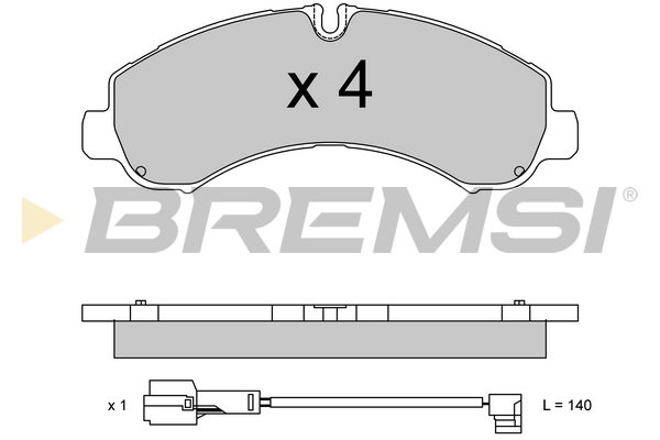 Set placute frana,frana disc BP3747 BREMSI