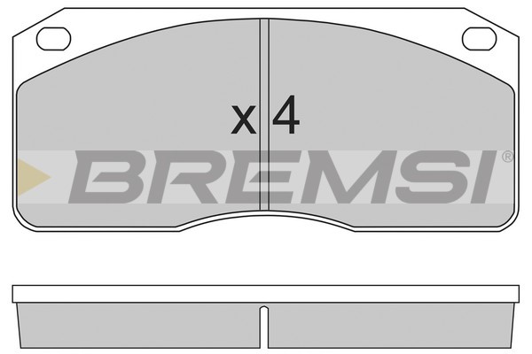 Set placute frana,frana disc BP7238 BREMSI