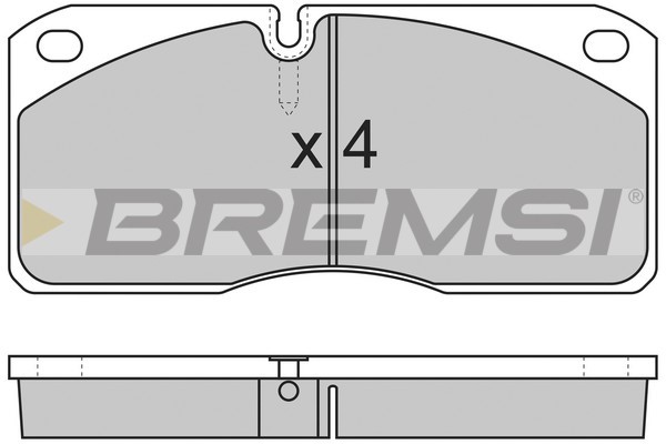Set placute frana,frana disc BP7258 BREMSI