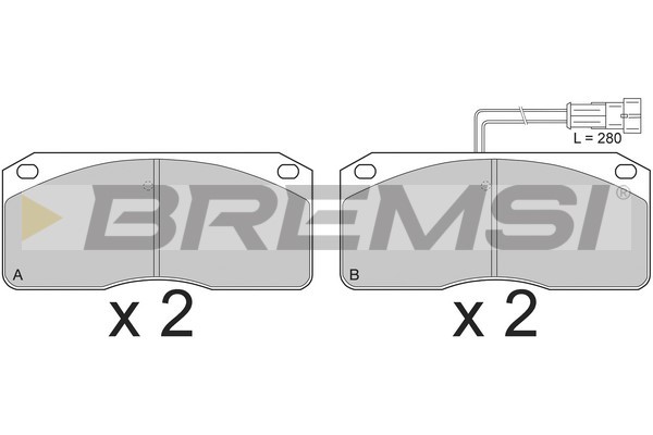 Set placute frana,frana disc BP7271 BREMSI