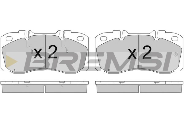 Set placute frana,frana disc BP7272 BREMSI