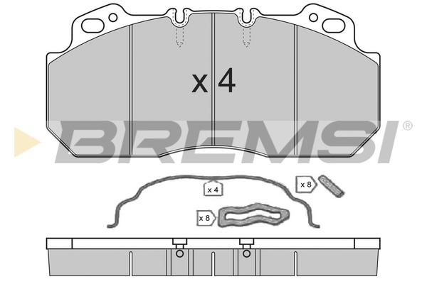 Set placute frana,frana disc BP7280 BREMSI
