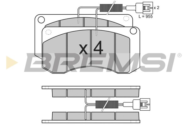 Set placute frana,frana disc BP7283 BREMSI