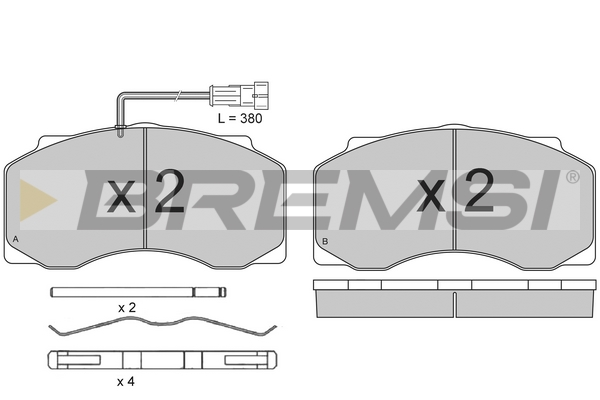 Set placute frana,frana disc BP7300 BREMSI