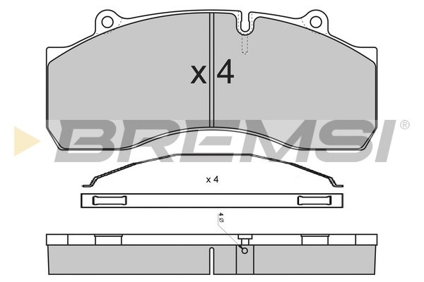 Set placute frana,frana disc BP7308 BREMSI