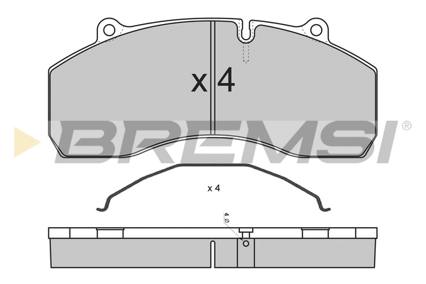 Set placute frana,frana disc BP7309 BREMSI