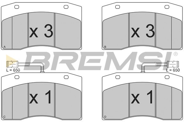 Set placute frana,frana disc BP7312 BREMSI