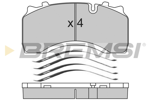 Set placute frana,frana disc BP7313 BREMSI