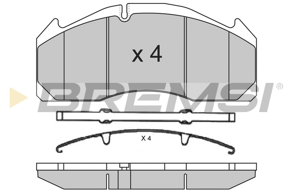 Set placute frana,frana disc BP7317 BREMSI