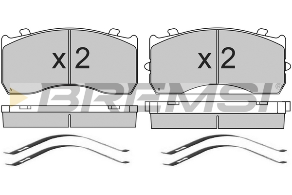 Set placute frana,frana disc BP7321 BREMSI