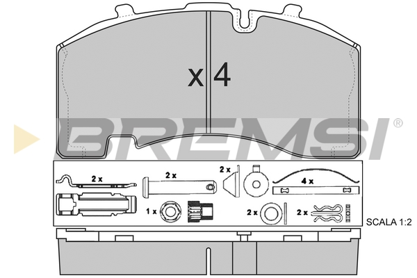 Set placute frana,frana disc BP7322 BREMSI