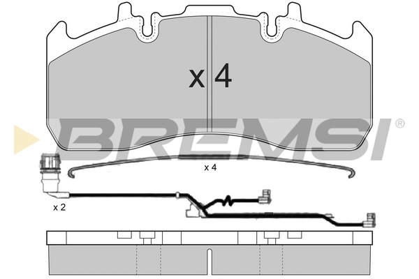 Set placute frana,frana disc BP7324 BREMSI